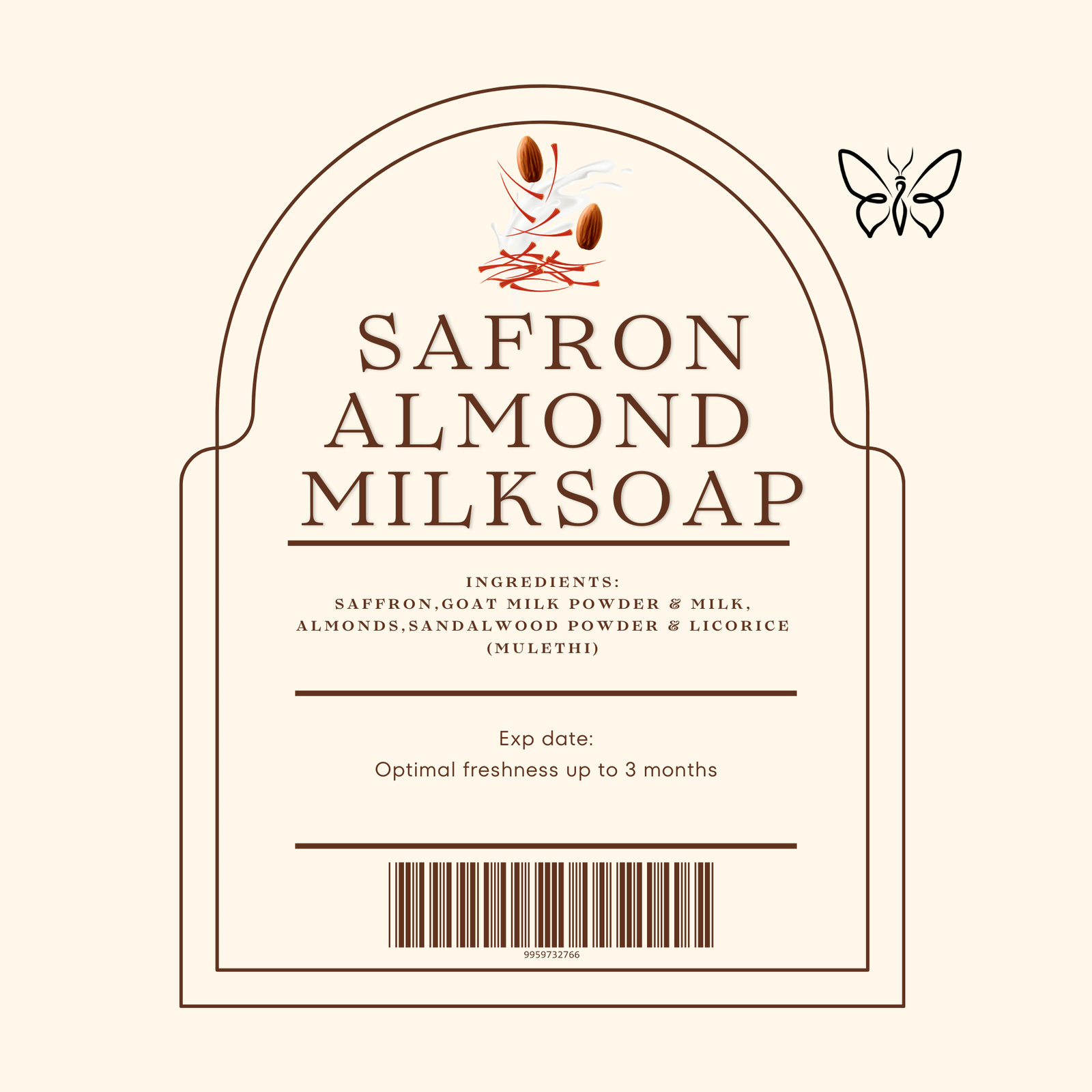 Saffron Almond Milk Soap - Image 2