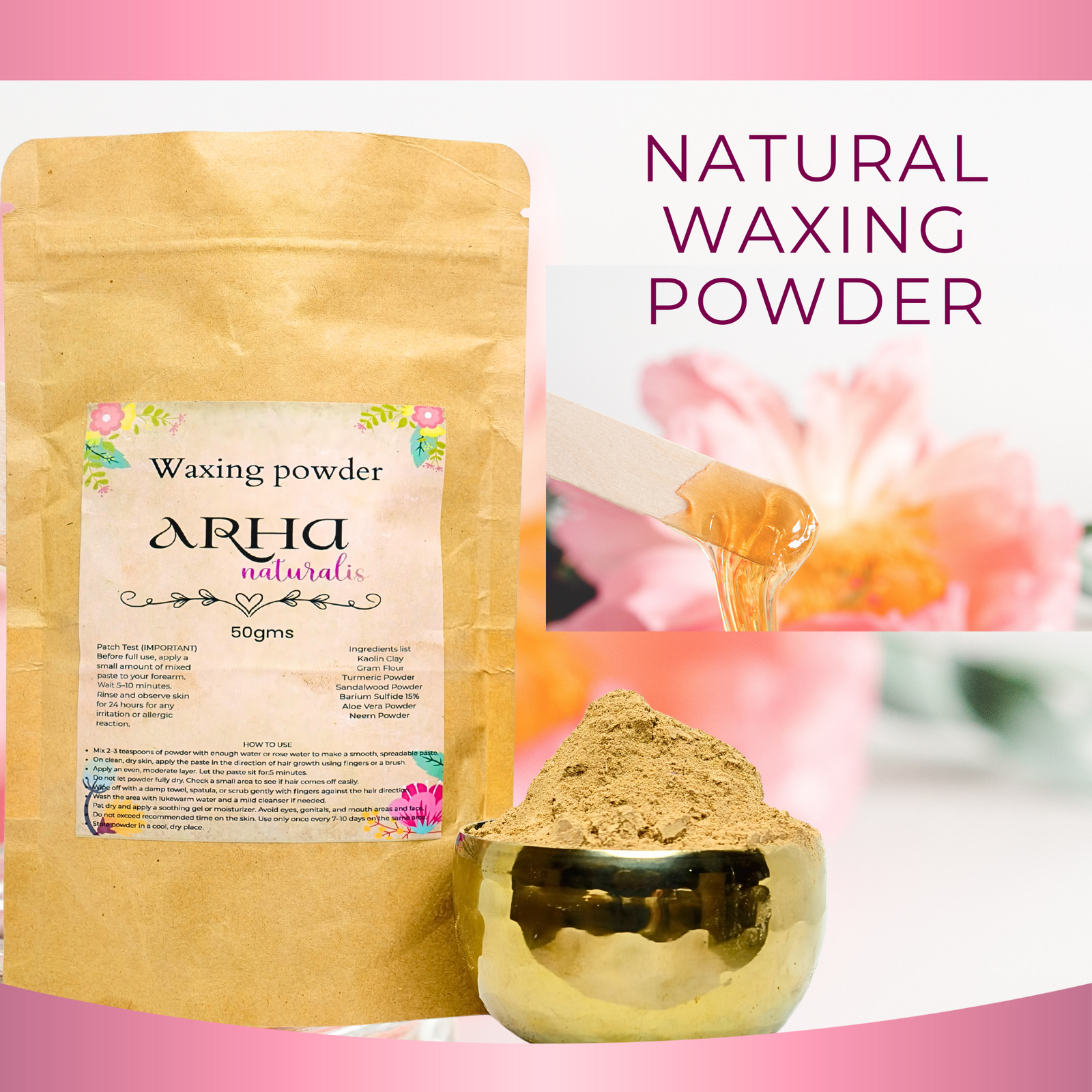 Natural Waxing Powder