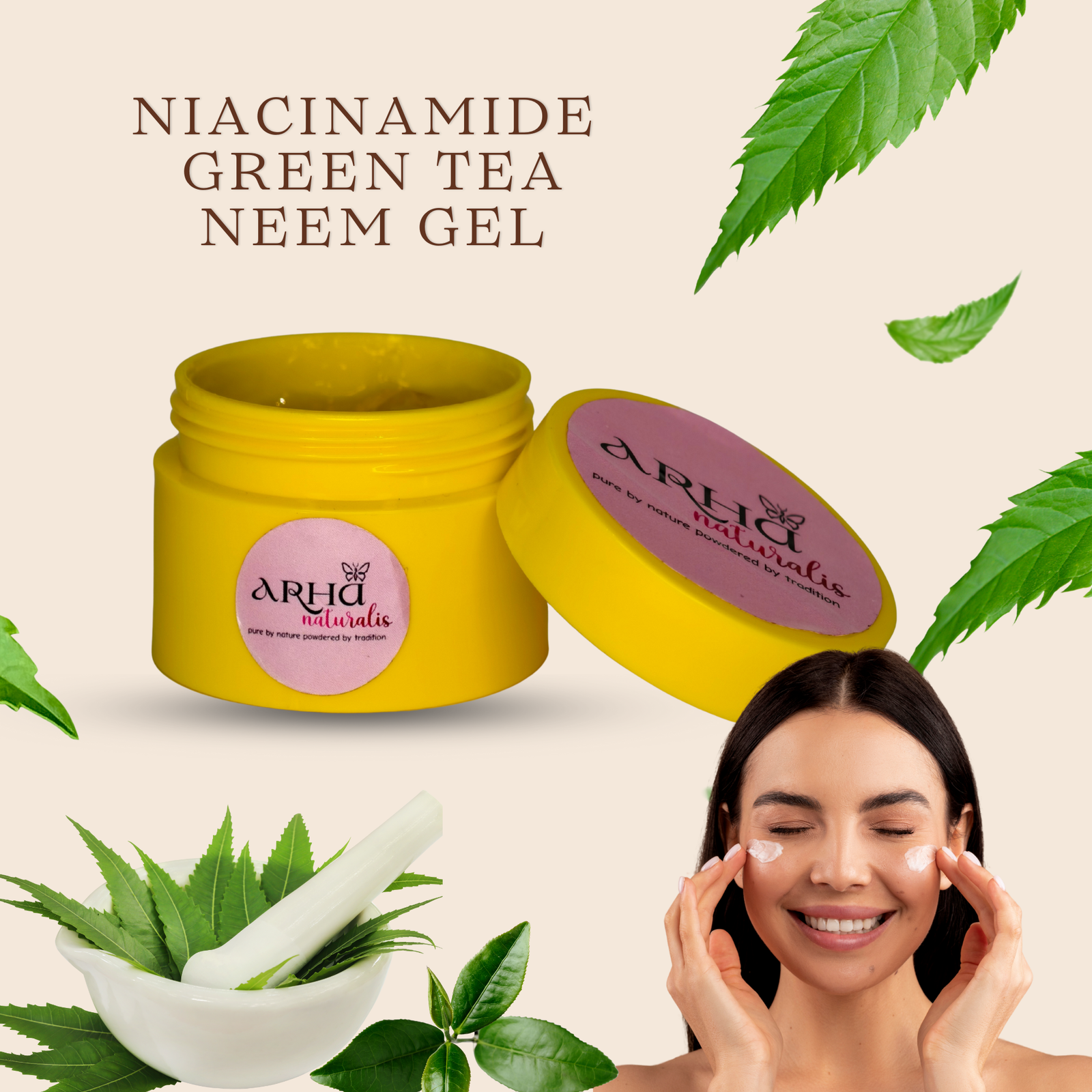 Niacinamide + Green Tea & Neem Gel Cream